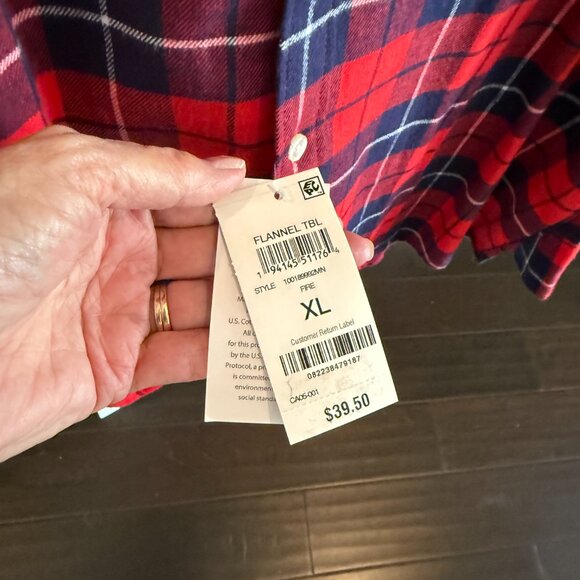 Club Room Men's Cotton Flannel Button-Down Shirt - Picture 8 of 9